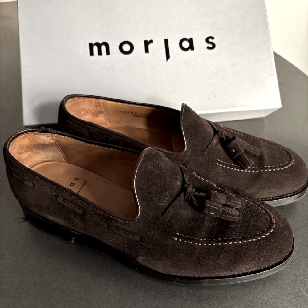 Morjas Moccasin Suede Tassel Shoes.